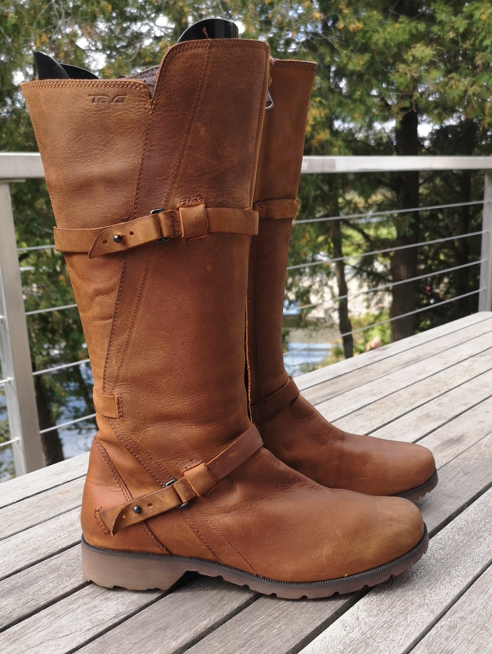 Teva tall leather waterproof boots